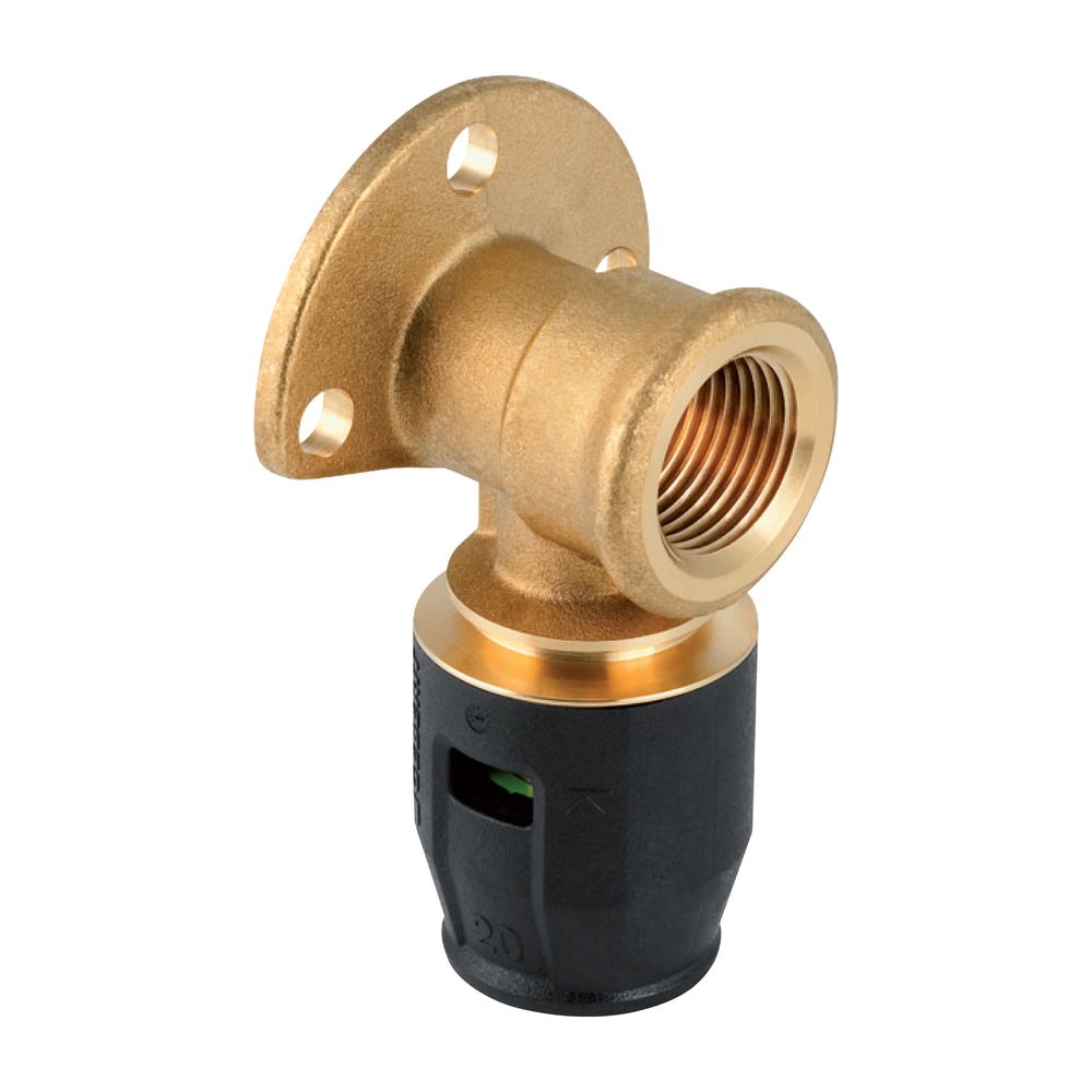 Geberit PushFit Anschlusswinkel 90 Grad CW617N, d 16mm, Rp 1/2″, L1 3,6cm... GEBERIT-650291001 4025416717225 (Abb. 2)
