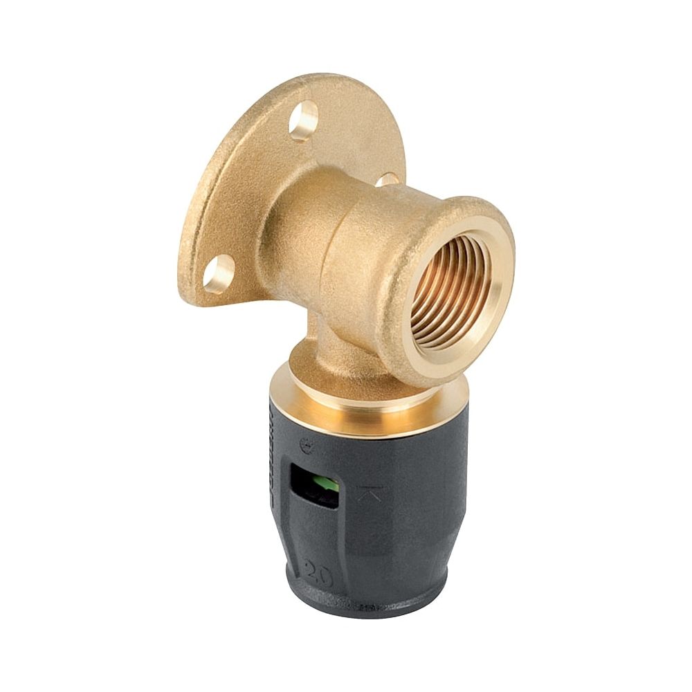 Geberit PushFit Anschlusswinkel 90 Grad CW617N, d 16mm, Rp 1/2″, L1 3,6cm... GEBERIT-650291001 4025416717225 (Abb. 1)
