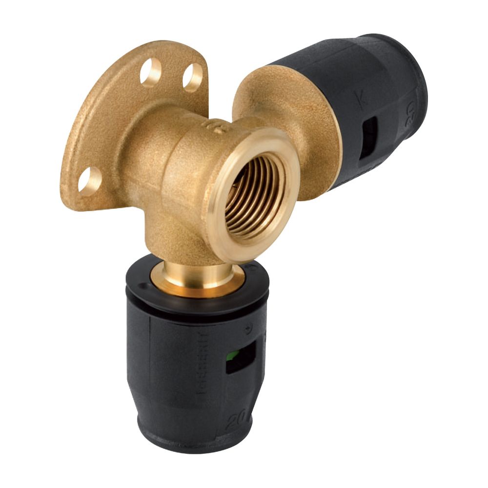 Geberit PushFit Eckanschlusswinkel 90 Grad CW617N, d 20mm, Rp 1/2″, L1 3,6cm... GEBERIT-651295001 4025416957997 (Abb. 2)