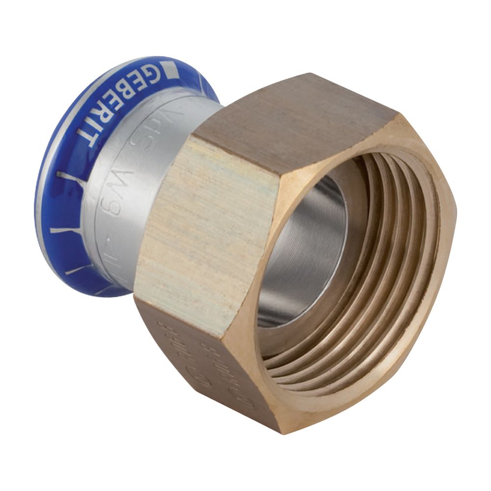 Geberit Mapress Edelstahl Übergang mit Überwurfmutter d 15mm, di 26mm, G 1 1/4″... GEBERIT-35072 4024723350729 (Abb. 2)