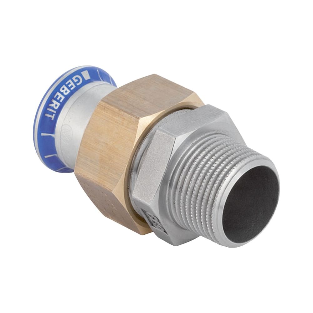 Geberit Mapress Edelstahl Übergangsverschraubung mit Außengewinde d 18mm, R 3/4″... GEBERIT-35333 4024723353331 (Abb. 1)