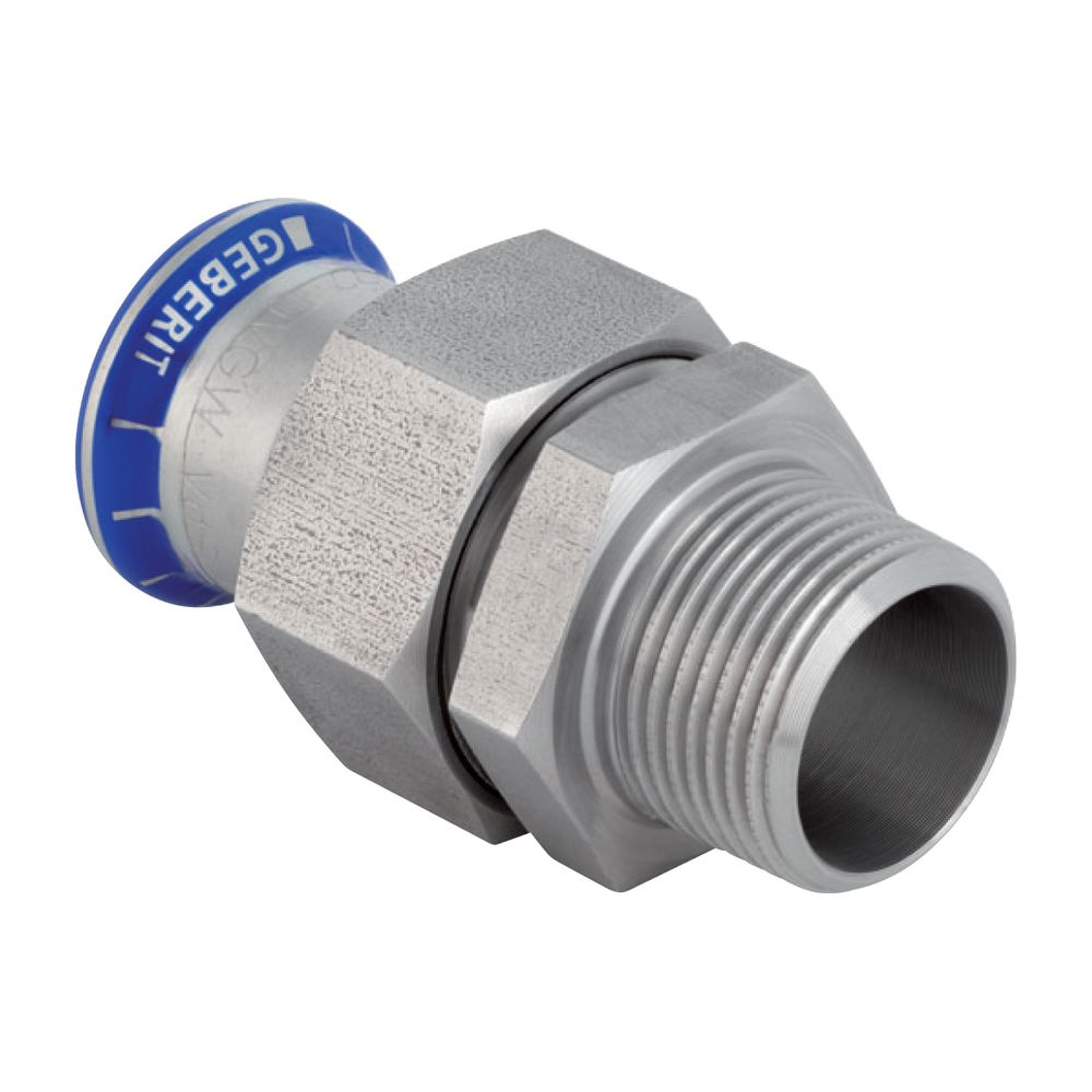 Geberit Mapress Edelstahl Übergangsverschraubung mit Außengewinde d 15mm, R 1/2″, Überwu... GEBERIT-35360 4024723353607 (Abb. 2)