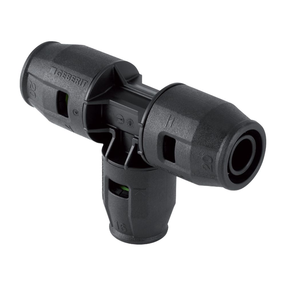 Geberit PushFit T-Stück reduziert, PVDF, d 25mm, d1 20mm, d2 25mm... GEBERIT-652315001 4025416709534 (Abb. 2)