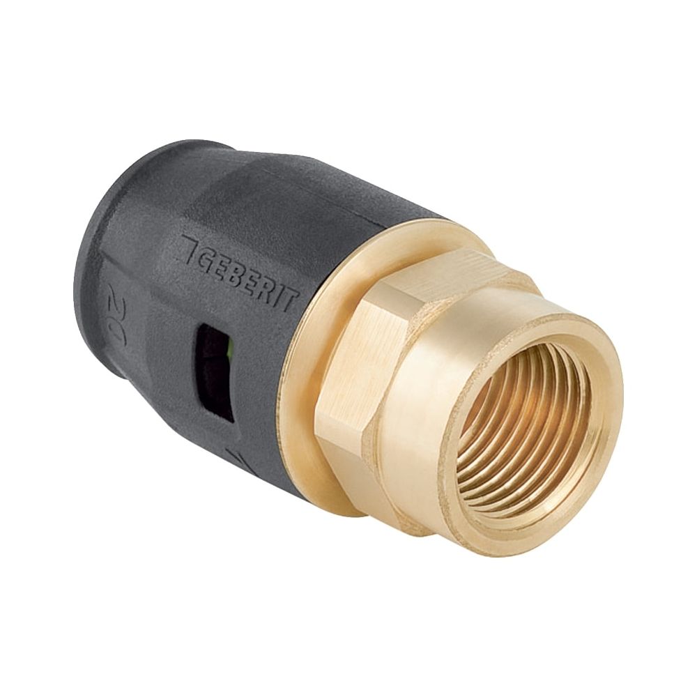 Geberit PushFit Übergang mit Innengewinde CW617N, d 20mm, Rp 1/2″... GEBERIT-651561001 4025416715894 (Abb. 1)