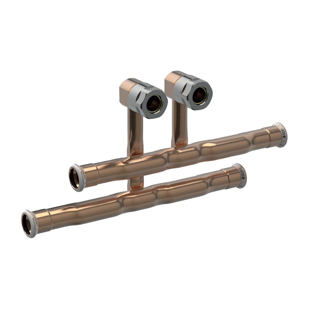 Geberit Mapress Kupfer Set Anschluss-T-Stücke für Vor-/Rücklauf Anschlussverschraubung f... GEBERIT-24057 4025410584908 (Abb. 2)