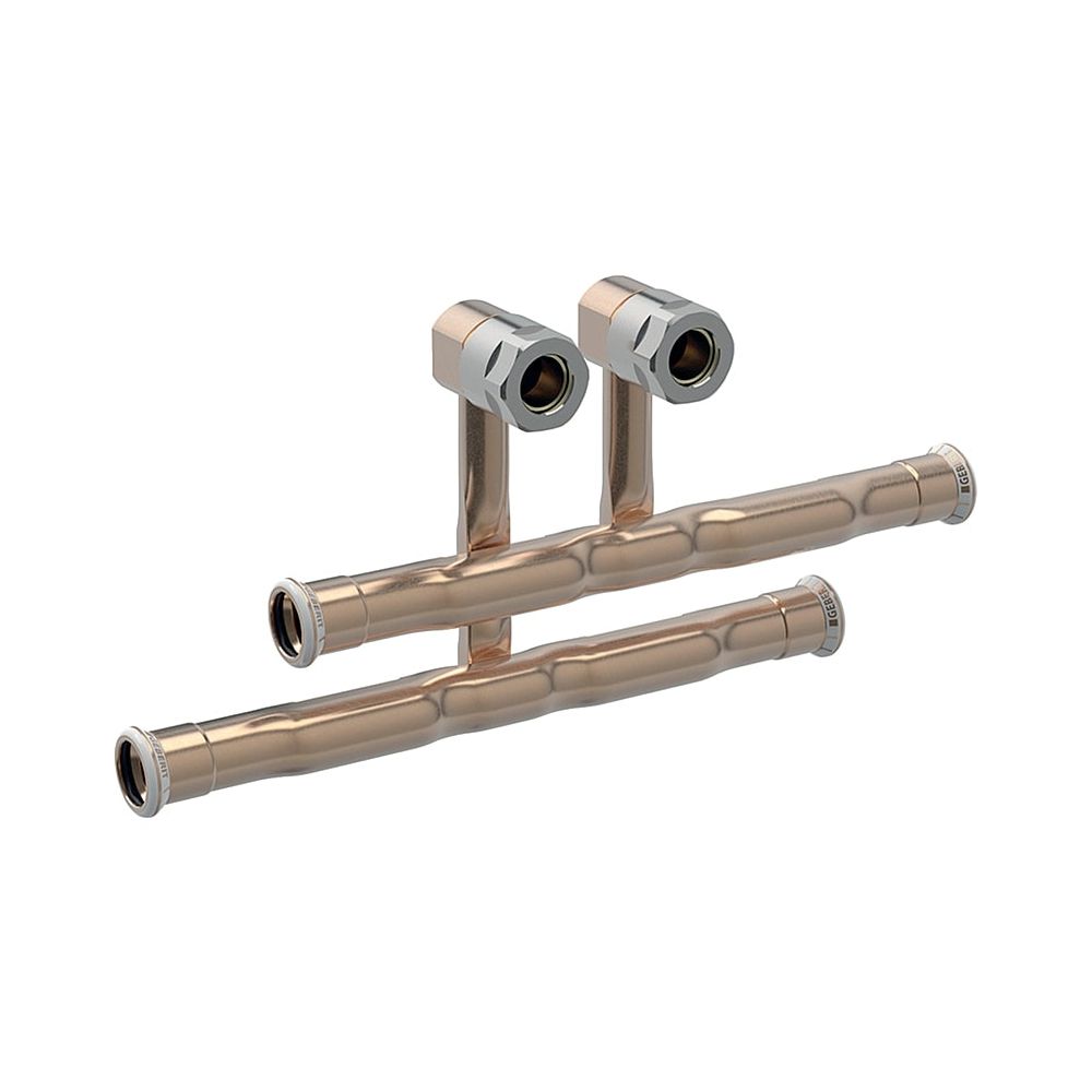 Geberit Mapress Kupfer Set Anschluss-T-Stücke für Vor-/Rücklauf Anschlussverschraubung f... GEBERIT-24057 4025410584908 (Abb. 1)