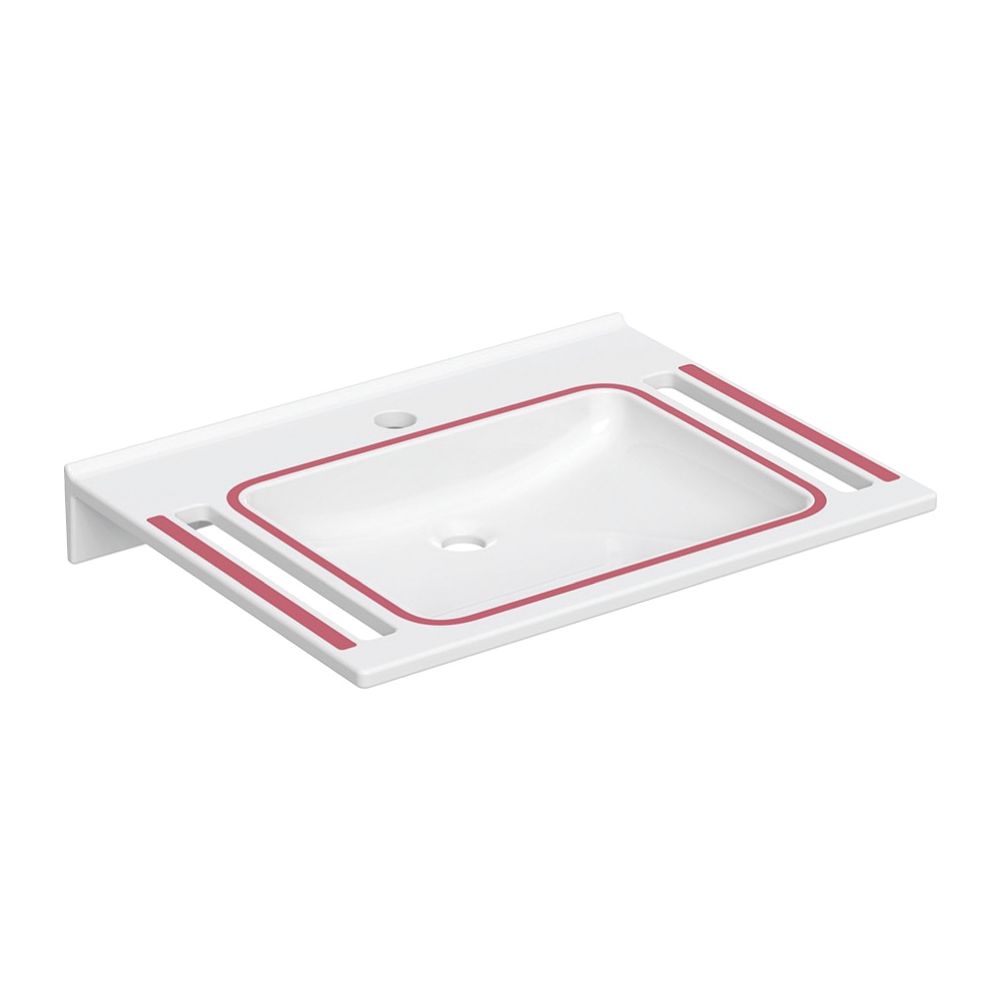Geberit Publica Waschtisch eckiges Design, Ausschnitten barrierefrei demenzgerecht B... GEBERIT-500666012 4025410587428 (Abb. 2)