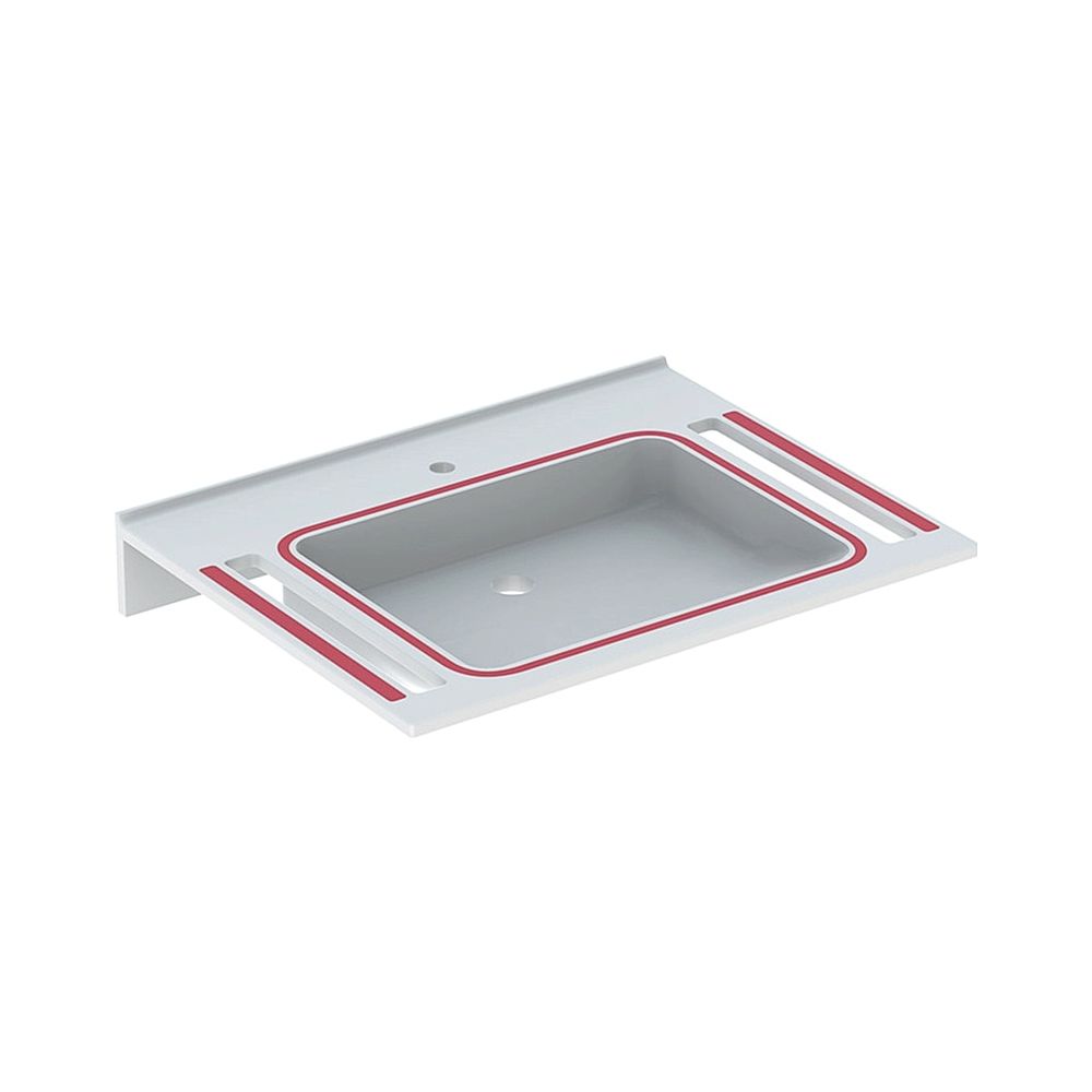 Geberit Publica Waschtisch eckiges Design, Ausschnitten barrierefrei demenzgerecht B... GEBERIT-500666012 4025410587428 (Abb. 1)