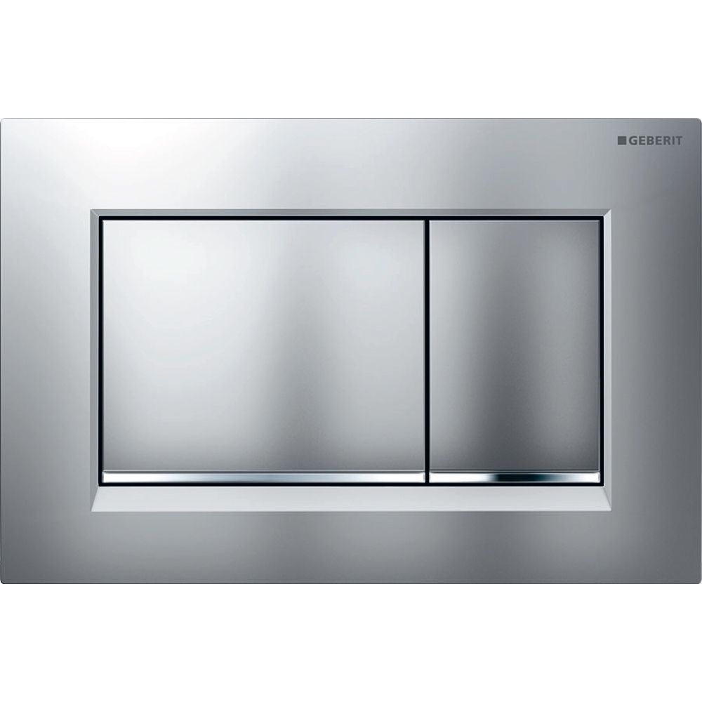 Geberit Sigma 20 (ex Sigma 30) Drückerplatte mit 2-Mengen-Spülung, Mattchrom lackier... GEBERIT-115883JQ1 4025416352495 (Abb. 2)