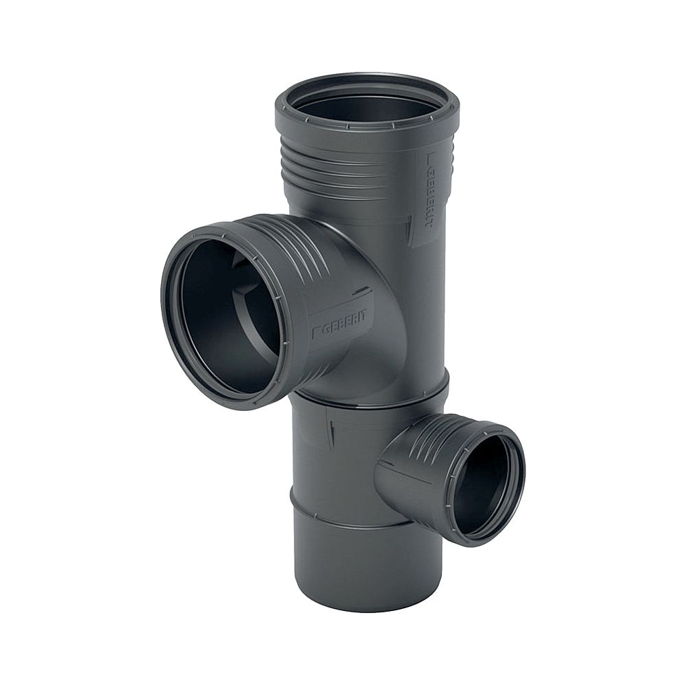 Geberit Silent-PP Kombibogeneckabzweig 87,5 Grad rechts d 110mm, d1 110mm, d2 50mm... GEBERIT-390565141 4025416296232 (Abb. 1)