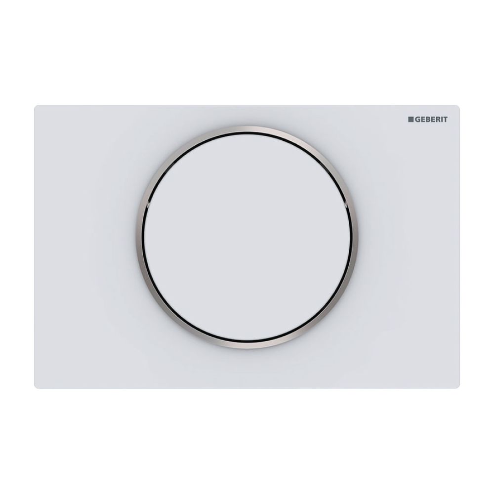 Geberit Sigma 10 Drückerplatte, für Spül-Stopp-Spülung Mattweiß lackiert, easy-to-cl... GEBERIT-115758JT5 4025410635549 (Abb. 2)