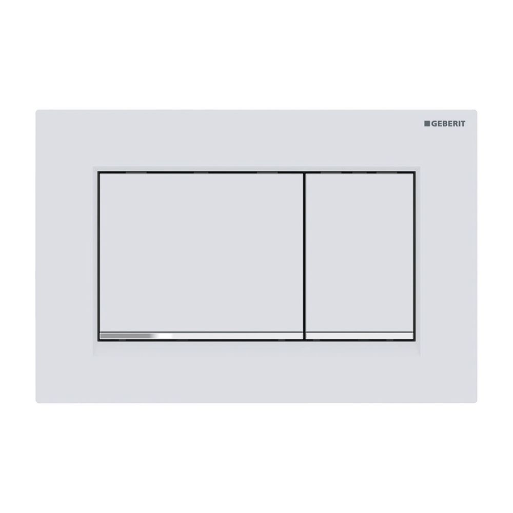 Geberit Sigma 20 (ex Sigma 30) Drückerplatte mit 2-Mengen-Spülung, Mattweiß lackiert... GEBERIT-115883JT1 4025410635563 (Abb. 2)