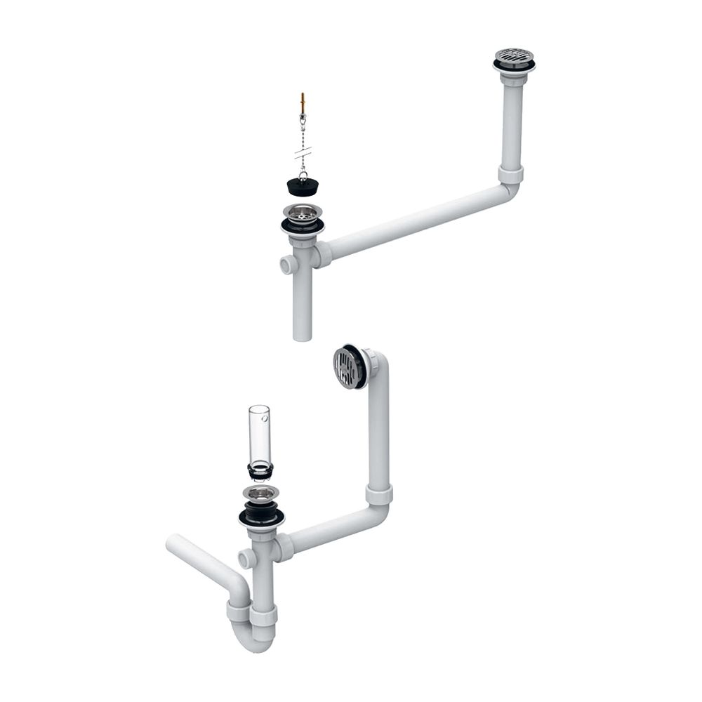 Geberit Publica Anschlussgarnitur für Gipsfangbecken Außendurchmesser 40mm... GEBERIT-152703111 4025410635907 (Abb. 2)