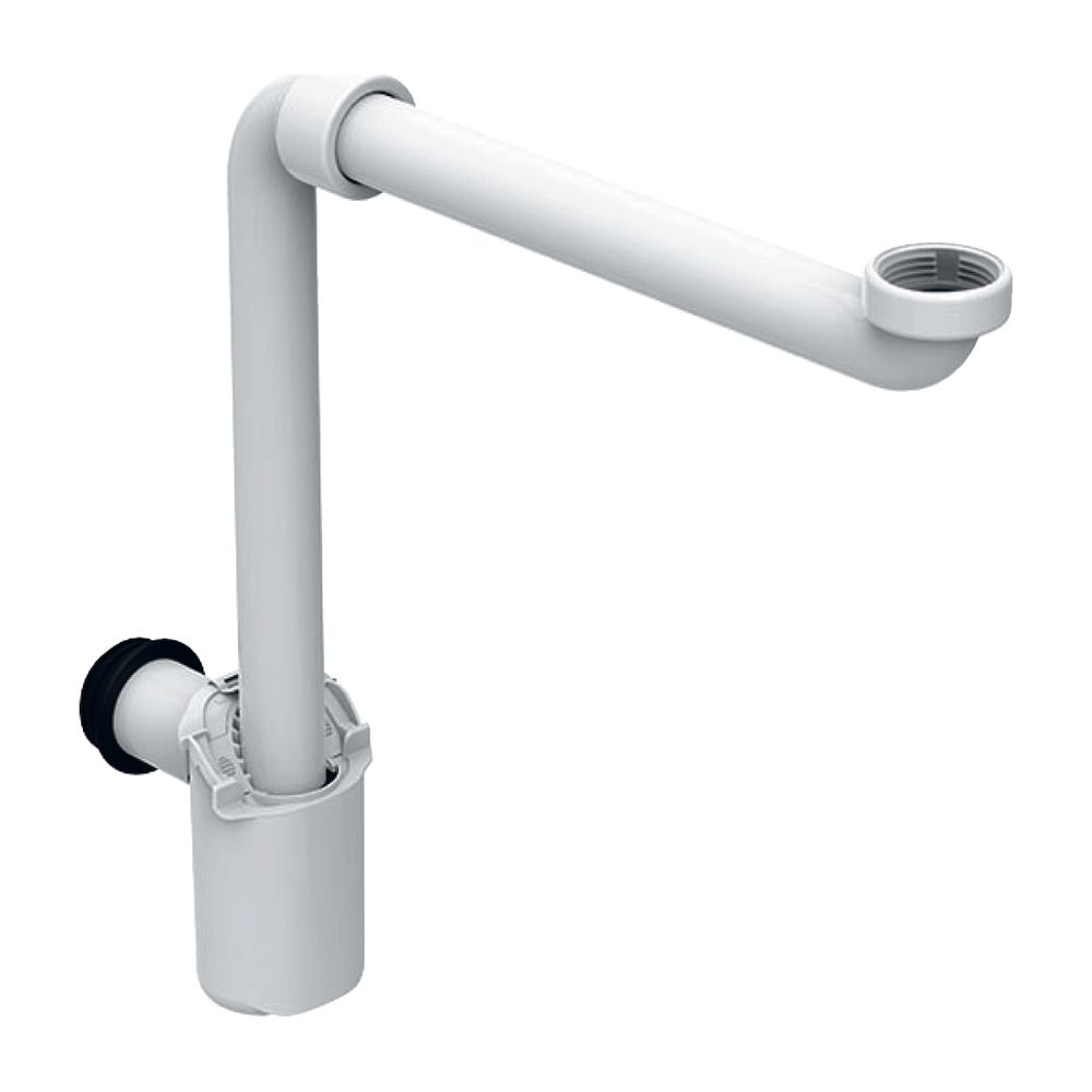 Geberit Tauchrohrgeruchsverschluss für Waschbecken, Raumsparmodell, Abgang horizonta... GEBERIT-151117111 4025416499572 (Abb. 2)