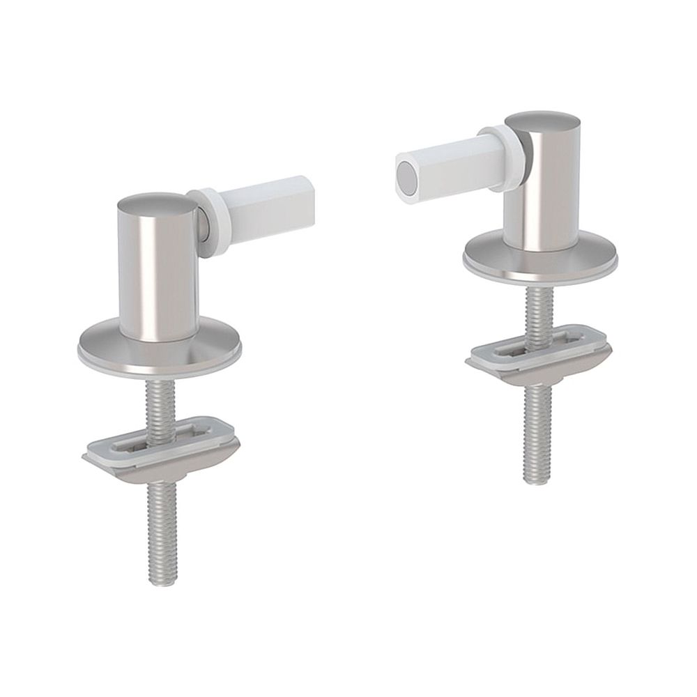 Geberit Set Scharniere für WC-Sitz Befestigung von oben, 2 Stück... GEBERIT-598018000 4022009320015 (Abb. 1)