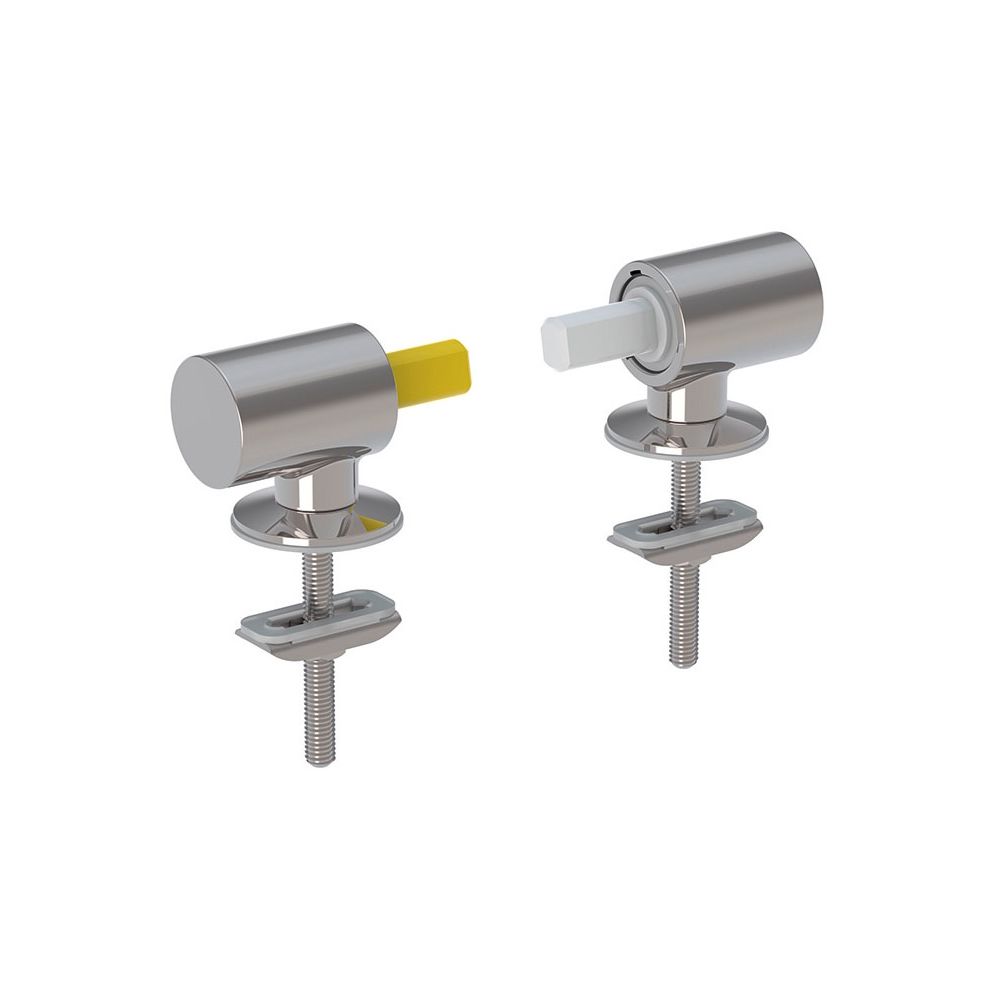 Geberit Set Scharniere für WC-Sitz Befestigung von oben, Absenkautomatik, 2 Stück... GEBERIT-598035000 4022009311853 (Abb. 2)