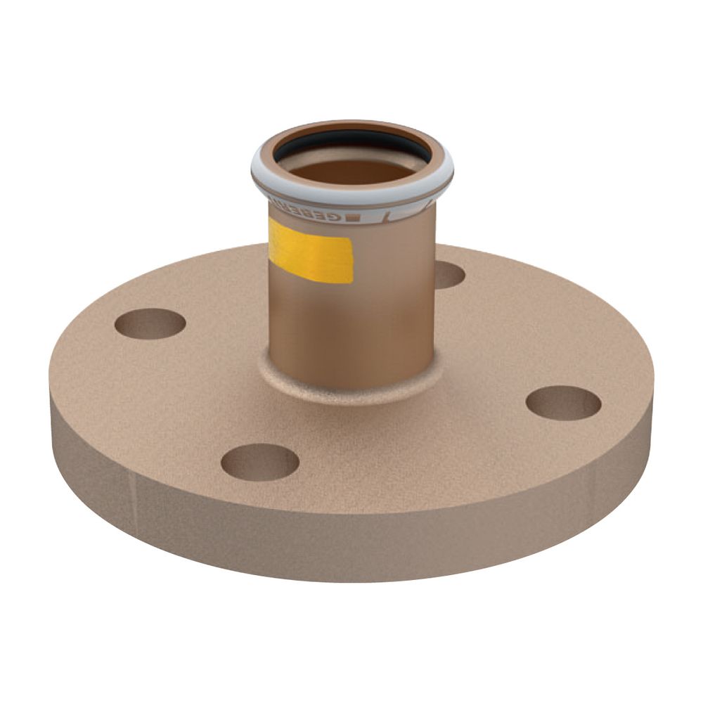 Geberit Mapress Kupfer Flansch 10/16 bar, mit Pressmuffe Außendurchmesser 28mm, DN 25... GEBERIT-34715 4024723347156 (Abb. 2)