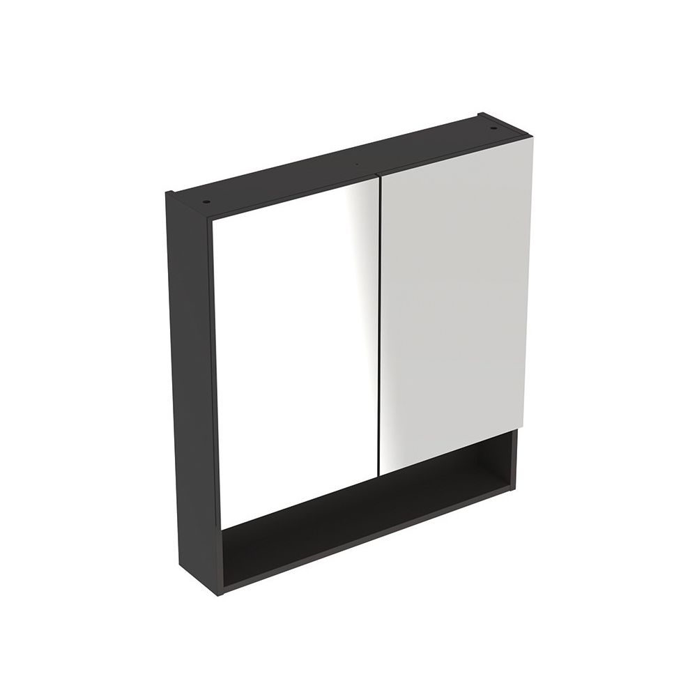 Geberit Renova Plan Spiegelschrank mit 2 Türen, 78,8x85x17,5cm, Lava lackiert matt... GEBERIT-502366JK1 4025410685209 (Abb. 2)