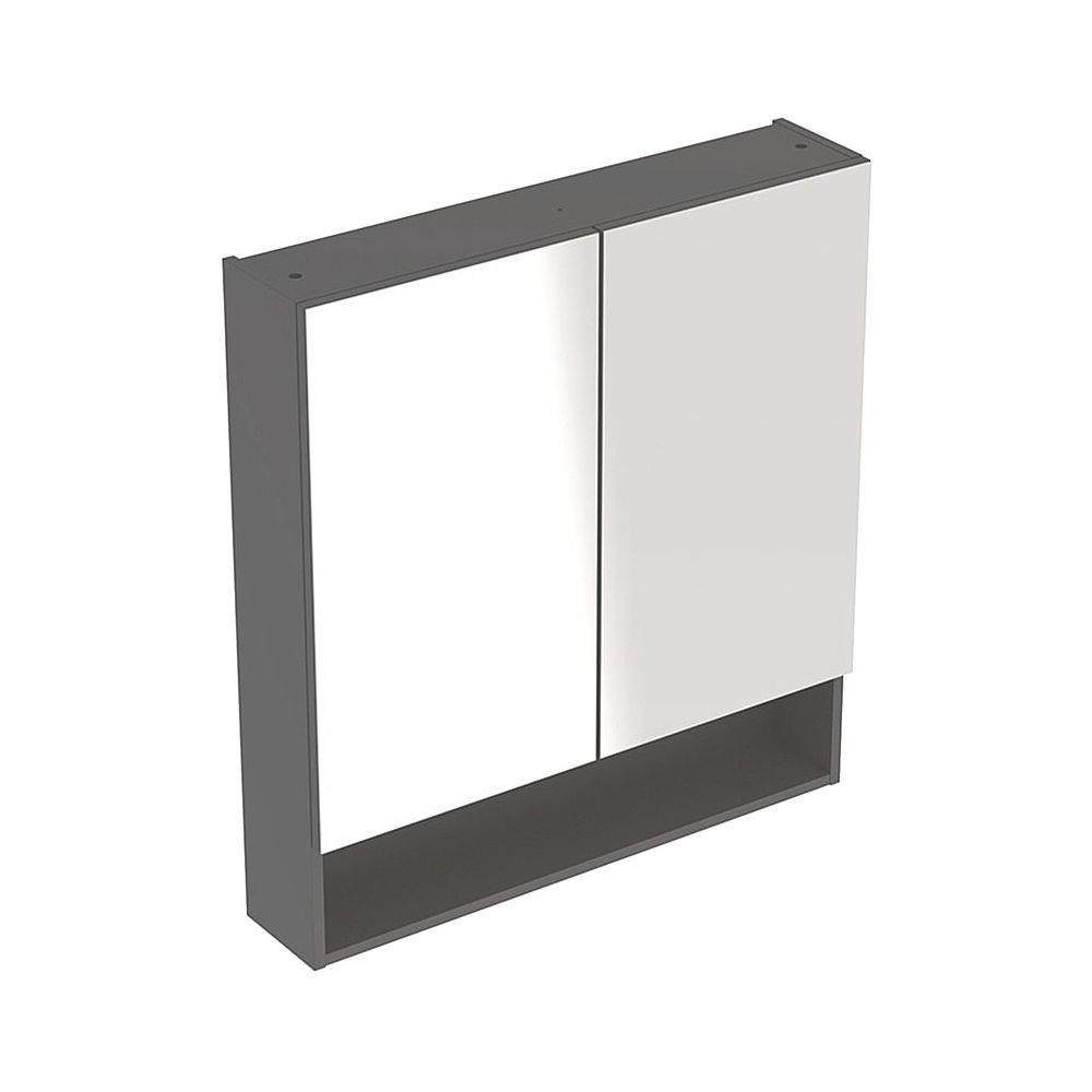 Geberit Renova Plan Spiegelschrank mit 2 Türen, 78,8x85x17,5cm, Lava lackiert matt... GEBERIT-502366JK1 4025410685209 (Abb. 1)