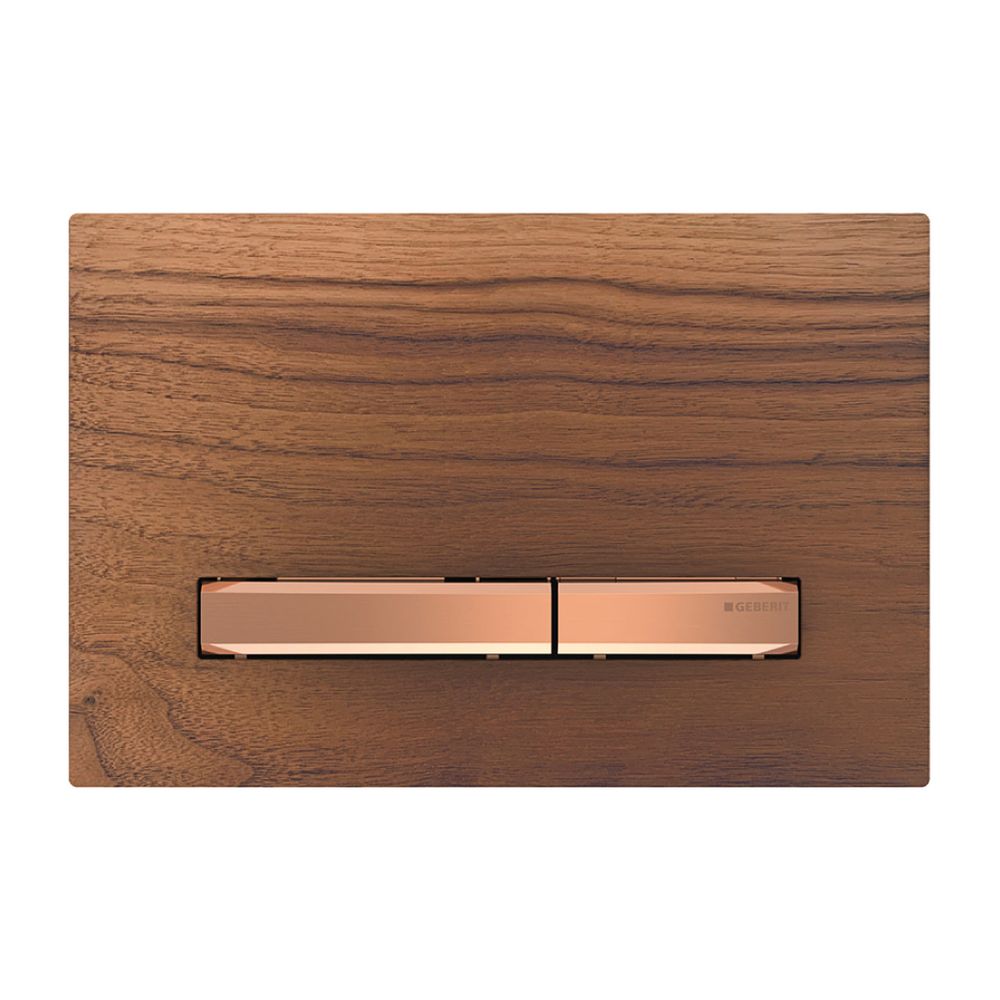 Geberit Sigma 50 Drückerplatte, 2-Mengen-Spülung, Square, Nussbaum amerikanisch, Met... GEBERIT-115670JX2 4025410749260 (Abb. 2)
