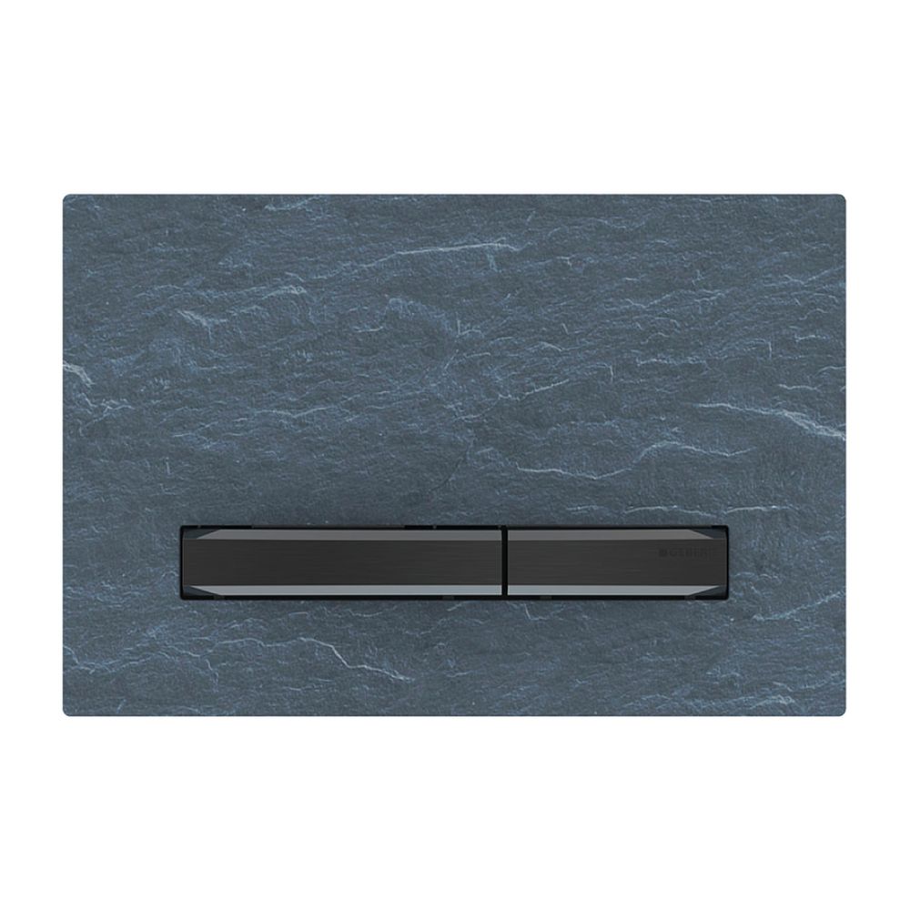 Geberit Sigma 50 Drückerplatte, 2-Mengen-Spülung, Square, Mustang-Schiefer, Metallfa... GEBERIT-115671JM2 4025410749437 (Abb. 2)