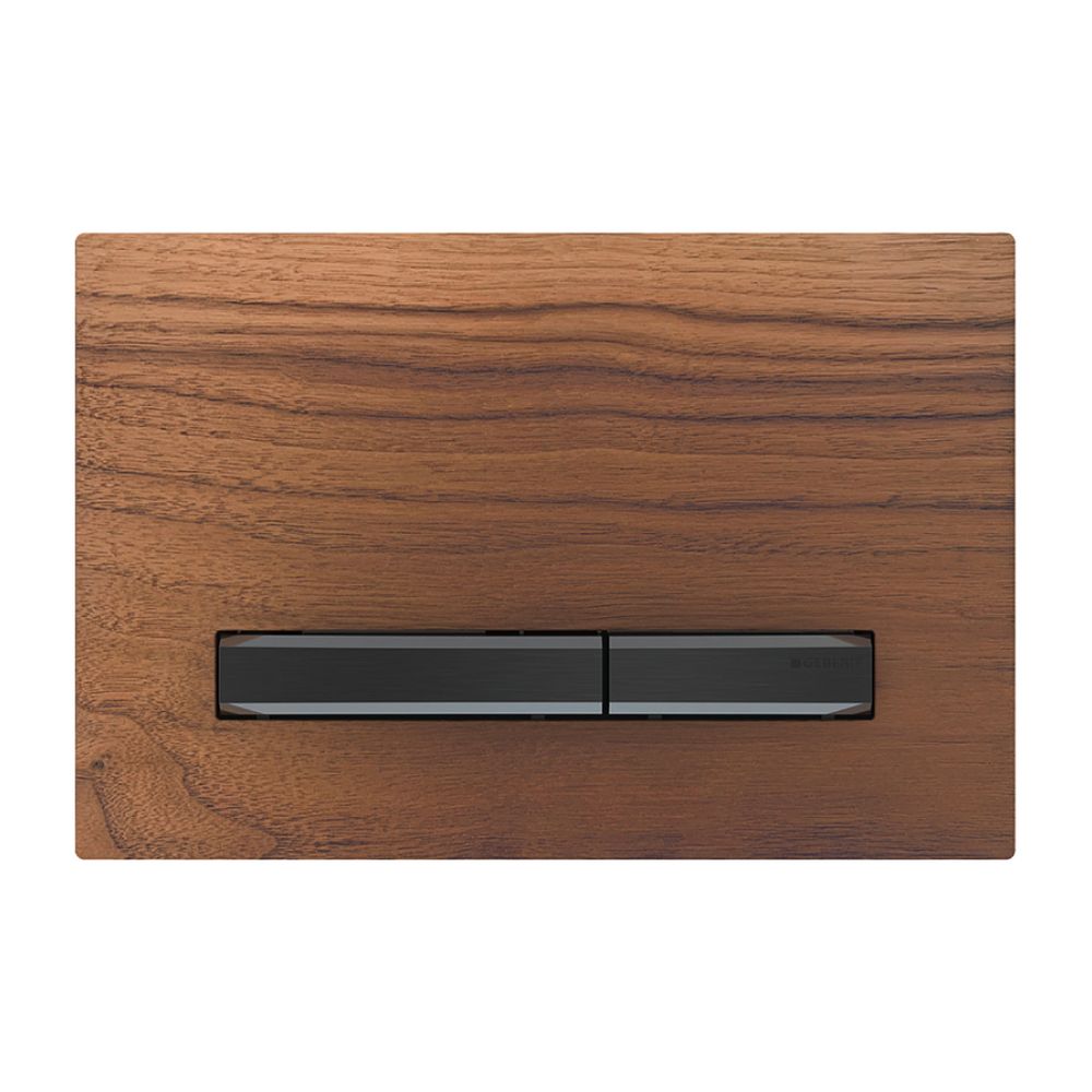 Geberit Sigma 50 Drückerplatte, 2-Mengen-Spülung, Square, Nussbaum amerikanisch, Met... GEBERIT-115671JX2 4025410749529 (Abb. 2)