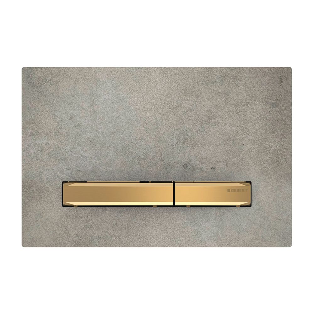 Geberit Sigma 50 Drückerplatte, 2-Mengen-Spülung, Square, Betonoptik, Metallfarbe Me... GEBERIT-115672JV2 4025410749659 (Abb. 2)