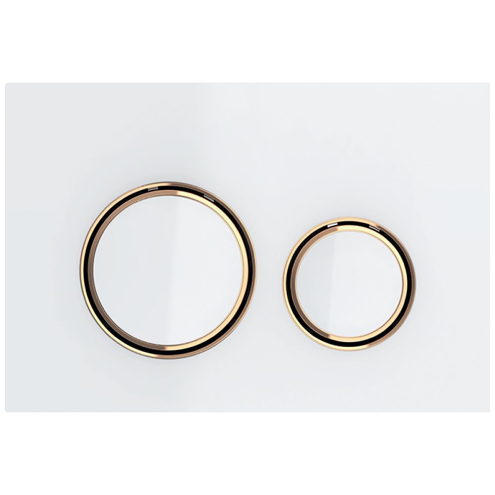 Geberit Sigma 50 (ex Sigma 21) Drückerplatte, 2-Mengen-Spülung, Round, Weiß, Metallf... GEBERIT-115650SI1 4025410759429 (Abb. 2)