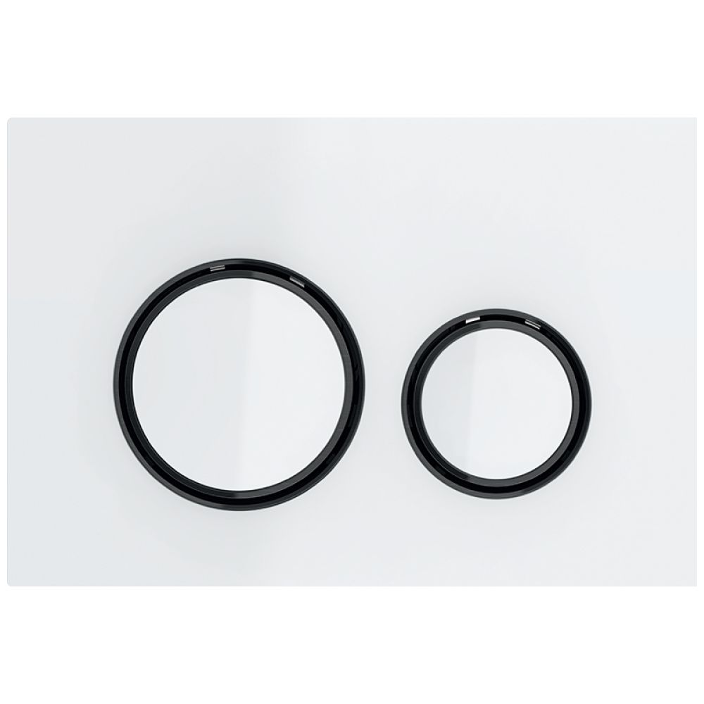 Geberit Sigma 50 (ex Sigma 21) Drückerplatte, 2-Mengen-Spülung, Round, Weiß, Metallf... GEBERIT-115651SI1 4025410759160 (Abb. 2)