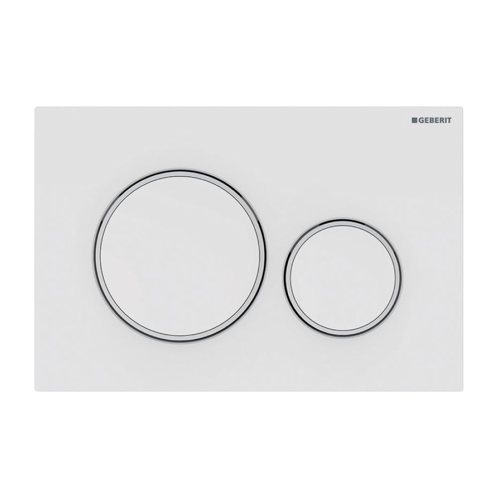 Geberit Sigma 20 Drückerplatte mit 2-Mengen-Spülung, Weiß/Mattweiß... GEBERIT-115882111 4025410759849 (Abb. 2)