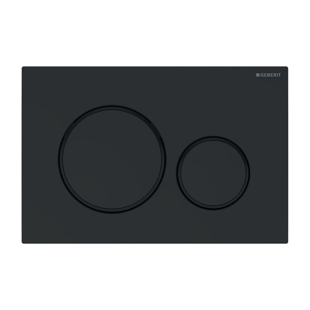Geberit Sigma 20 Drückerplatte mit 2-Mengen-Spülung, Mattschwarz... GEBERIT-115882DW1 4025410759702 (Abb. 2)