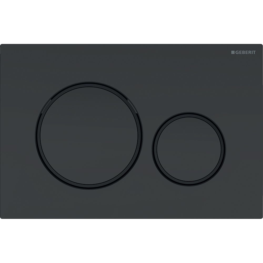 Geberit Sigma 20 Drückerplatte mit 2-Mengen-Spülung, Schwarz/Mattschwarz lackiert, e... GEBERIT-115882161 4025410759672 (Abb. 2)