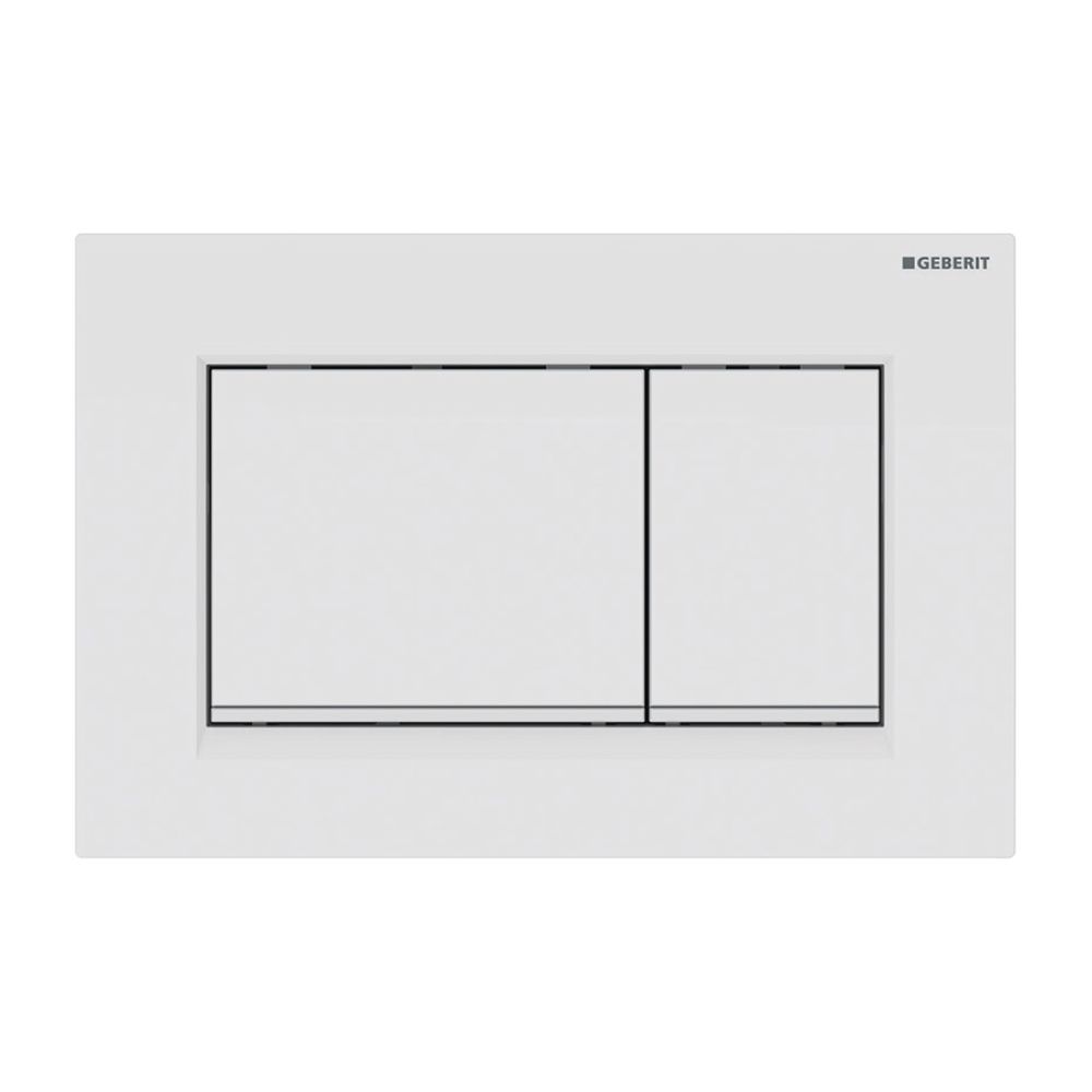 Geberit Sigma 20 (ex Sigma 30) Drückerplatte mit 2-Mengen-Spülung, Weiß/Mattweiß... GEBERIT-115883111 4025410759689 (Abb. 2)