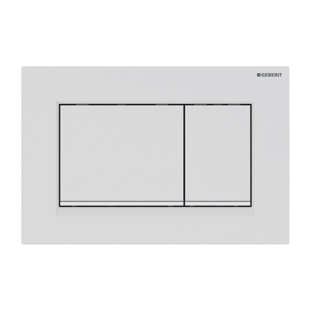 Geberit Sigma 20 (ex Sigma 30) Drückerplatte mit 2-Mengen-Spülung, Weiß/Mattweiß lac... GEBERIT-115883011 4025410759573 (Abb. 2)