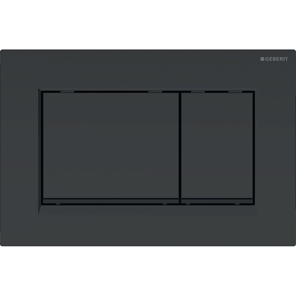 Geberit Sigma 20 (ex Sigma 30) Drückerplatte mit 2-Mengen-Spülung, Schwarz/Mattschwa... GEBERIT-115883161 4025410759580 (Abb. 2)