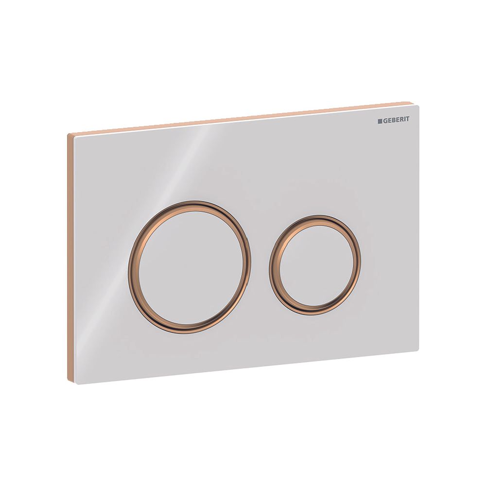 Geberit Drückerplatte Sigma50, 2-Mengen-Spülung, rund, Weiß, Metallfarbe Rotgold, Ea... GEBERIT-115650SI1 4025410759429 (Abb. 4)