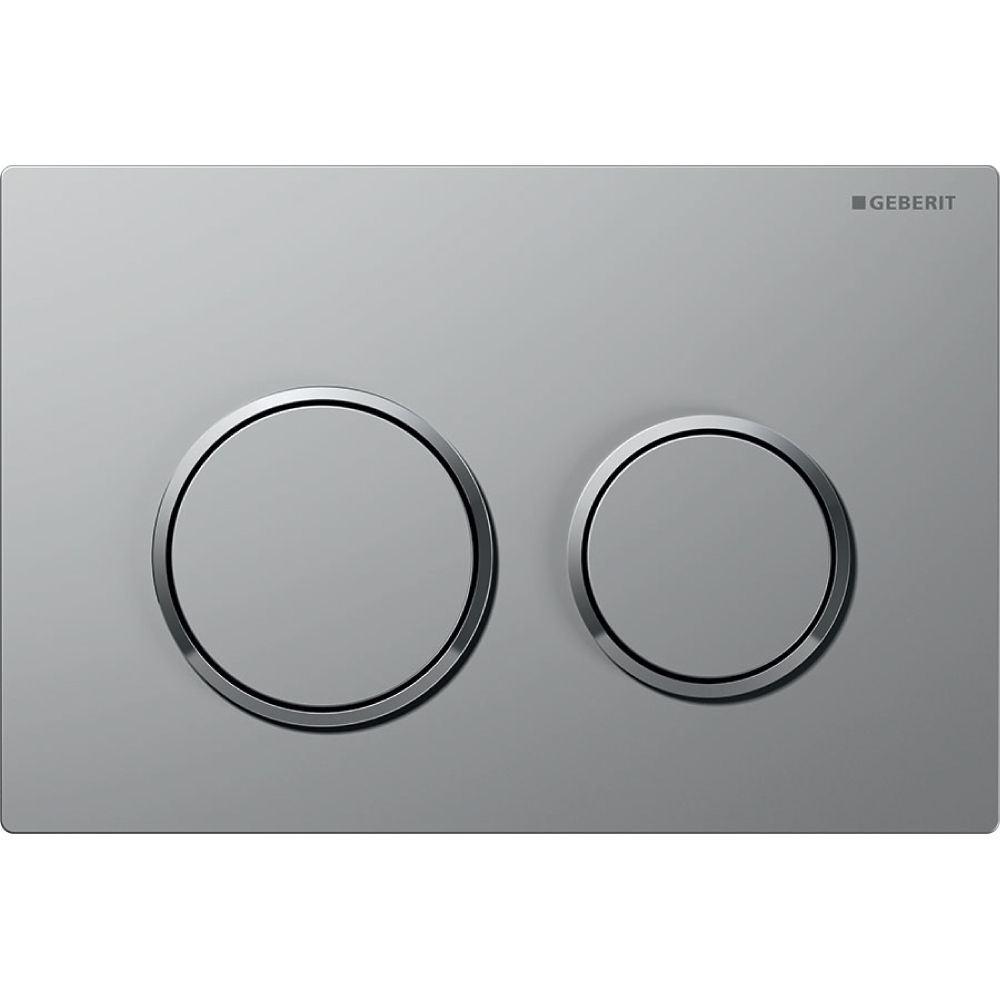 Geberit Omega 20 Drückerplatte, 2-Mengen-Spülung Mattchrom lackiert, easy-to-clean, ... GEBERIT-115085JQ1 4025410756602 (Abb. 2)