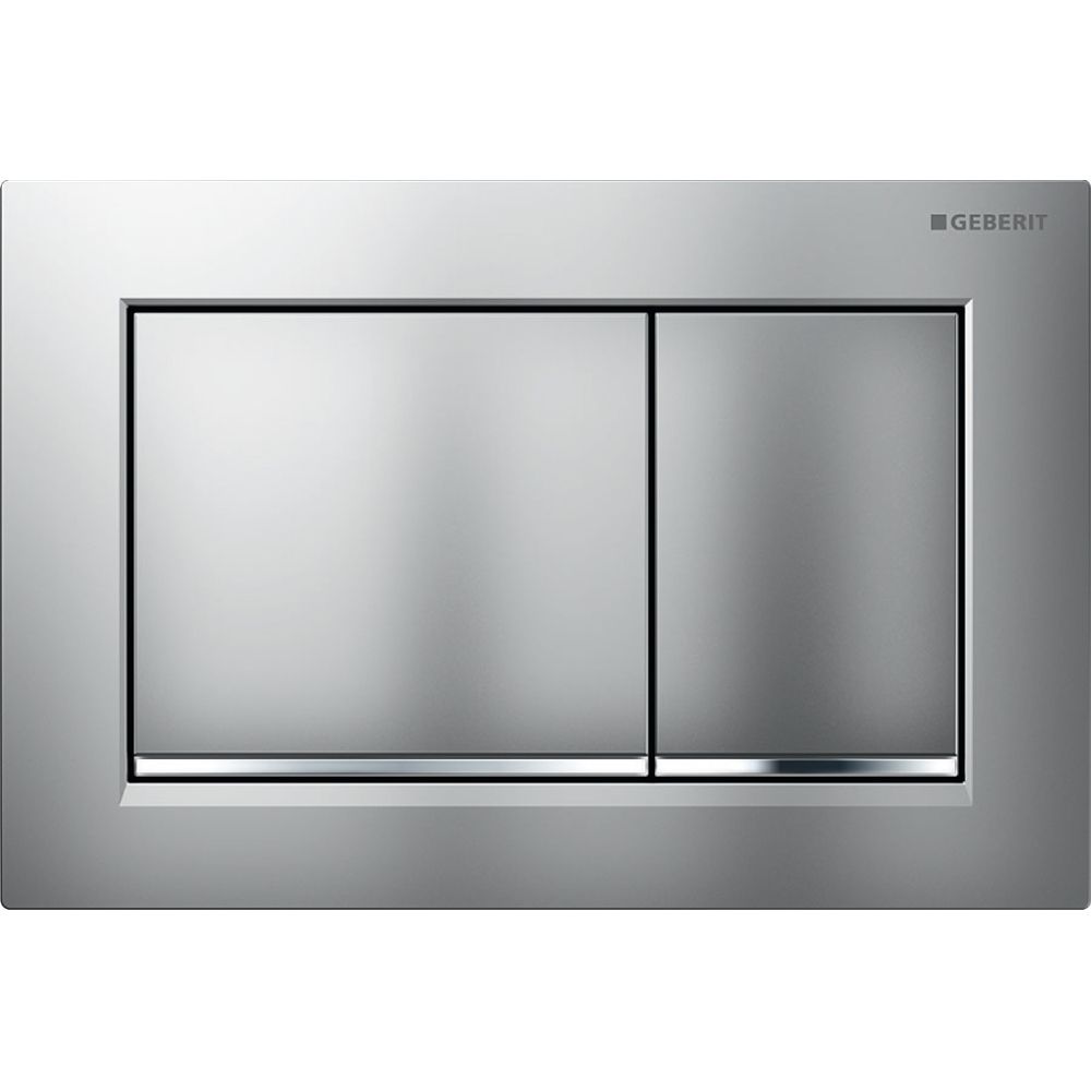Geberit Omega 20 (ex Omega 30) Drückerplatte, 2-Mengen-Spülung Mattchrom lackiert, e... GEBERIT-115080JQ1 4025410756589 (Abb. 2)