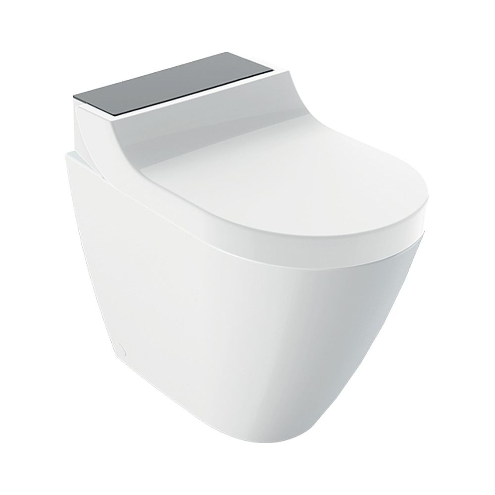 Geberit AquaClean Tuma Comfort WC-Komplettanlage Stand-WC, wandbündig, Schwarz/Glas... GEBERIT-146310SJ1 4025410758606 (Abb. 1)
