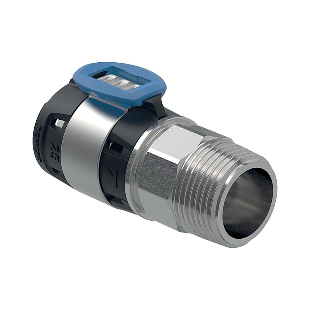 Geberit FlowFit Übergang mit Außengewinde d 40mm, R 1 1/4″, Edelstahl 1.4401... GEBERIT-619703001 4025416602774 (Abb. 1)