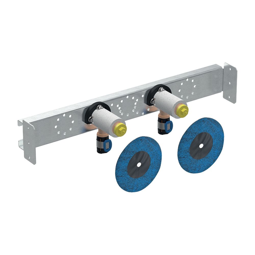 Geberit FlowFit Anschlusswinkel 90 Grad vormontiert, zweifach, gerade, d 20mm, Rp 1/... GEBERIT-619671001 4025416602613 (Abb. 2)
