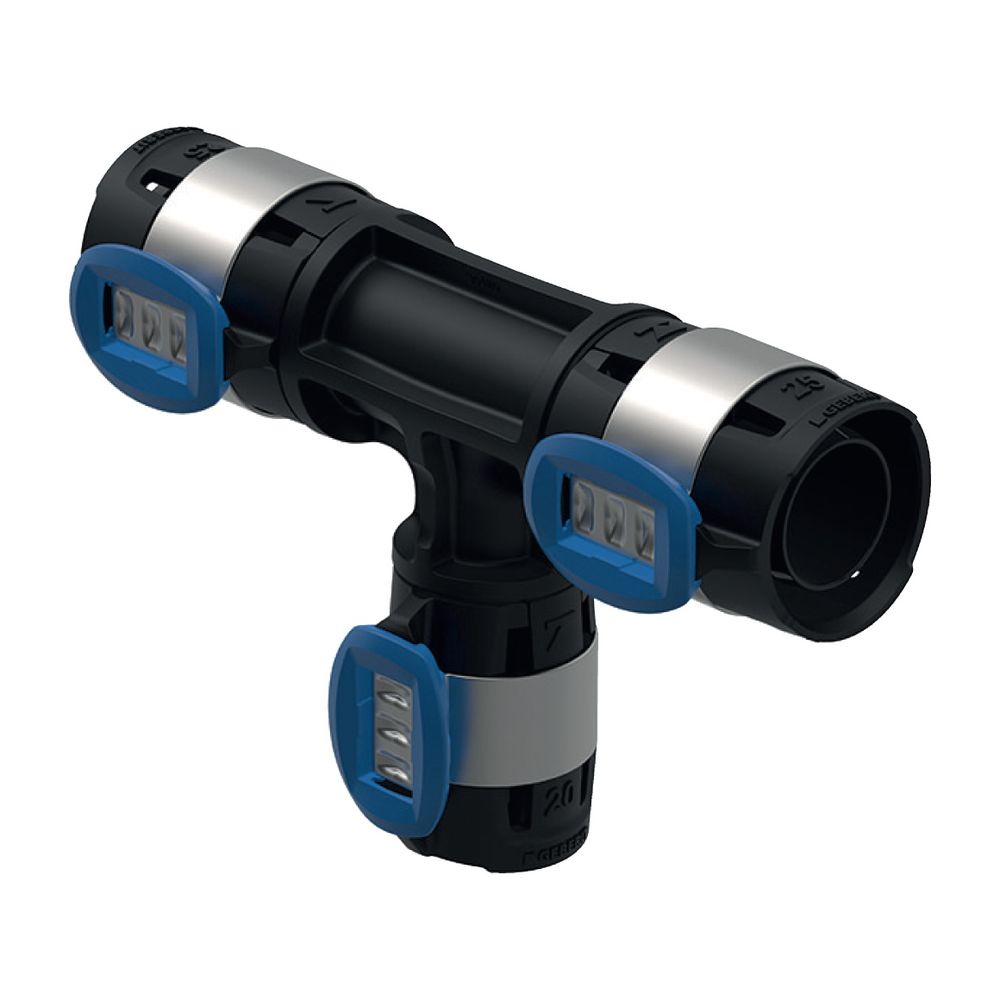Geberit FlowFit T-Stück reduziert, d 40mm, d1 25mm, d2 40mm, PPSU... GEBERIT-620114001 4025416615101 (Abb. 2)
