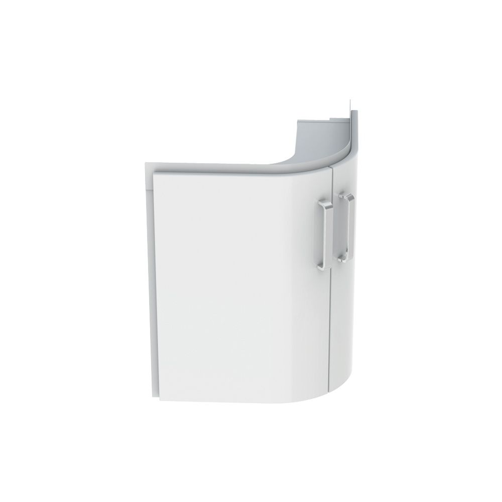 Geberit Renova Compact Unterschrank, Eckwaschtisch, 2 Türen, 69x60,4x55cm, Weiß lack... GEBERIT-862150000 4022009327502 (Abb. 2)