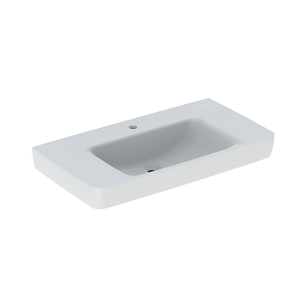 Geberit Renova Plan Waschtisch, Ablagefläche beidseitig, Breite 90cm, Tiefe 48cm, Ha... GEBERIT-501703001 4025410868268 (Abb. 1)