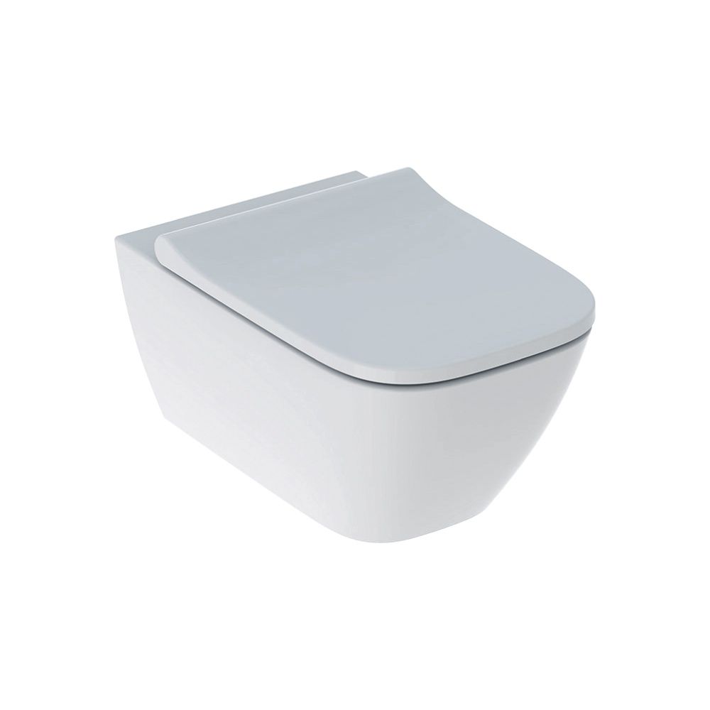 Geberit Smyle Square Set Wand-WC Tiefspüler, geschlossene Form, Rimfree, mit WC-Sitz... GEBERIT-500683002 4025410896001 (Abb. 2)