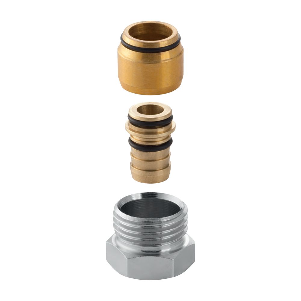 Geberit FlowFit Anschlussverschraubung mit Außengewinde Messing CW617N, d 16mm, G 1/... GEBERIT-619267221 4025416188773 (Abb. 2)