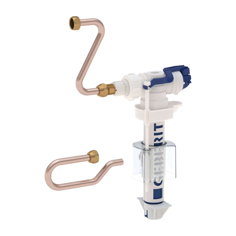 Geberit Typ 380 Schwimmerventil, Wasseranschluss seitlich 3/8" Nippel aus Messing... GEBERIT-243136001 4025416445616 (Abb. 2)