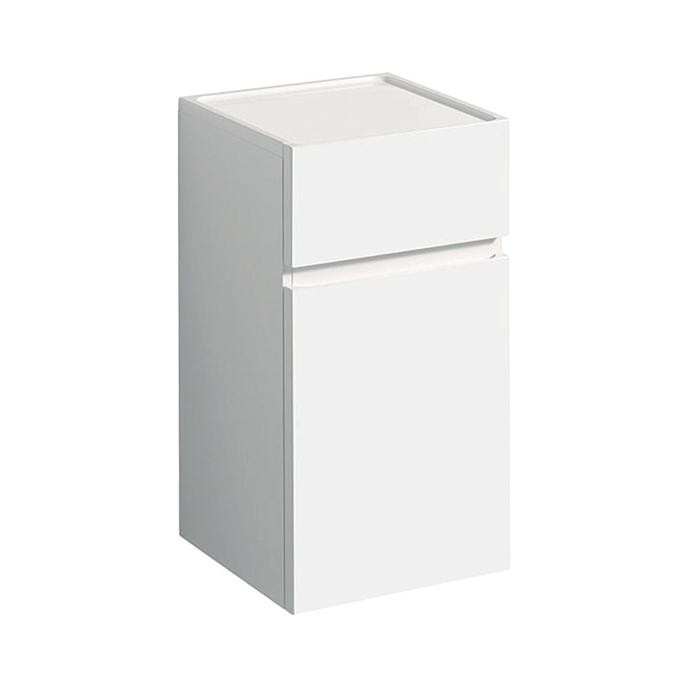 Geberit Renova Plan Seitenschrank mit 1 Tür, 1 Schublade, 39x70x36cm, Weiß lackiert ... GEBERIT-501921011 4025410905482 (Abb. 1)