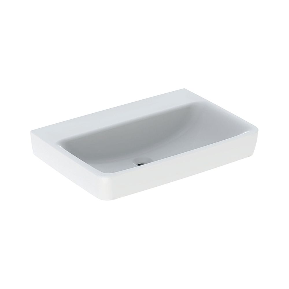 Geberit Renova Plan Waschtisch, Breite 70cm, Tiefe 48cm, ohne Hahnloch, ohne Überlau... GEBERIT-501647008 4025410858672 (Abb. 1)