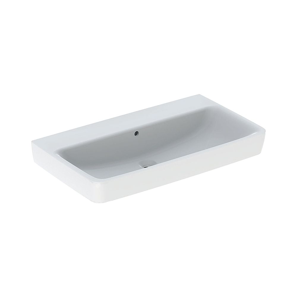 Geberit Renova Plan Waschtisch, Breite 85cm, Tiefe 48cm, ohne Hahnloch, Überlauf sic... GEBERIT-501700001 4025410868220 (Abb. 1)